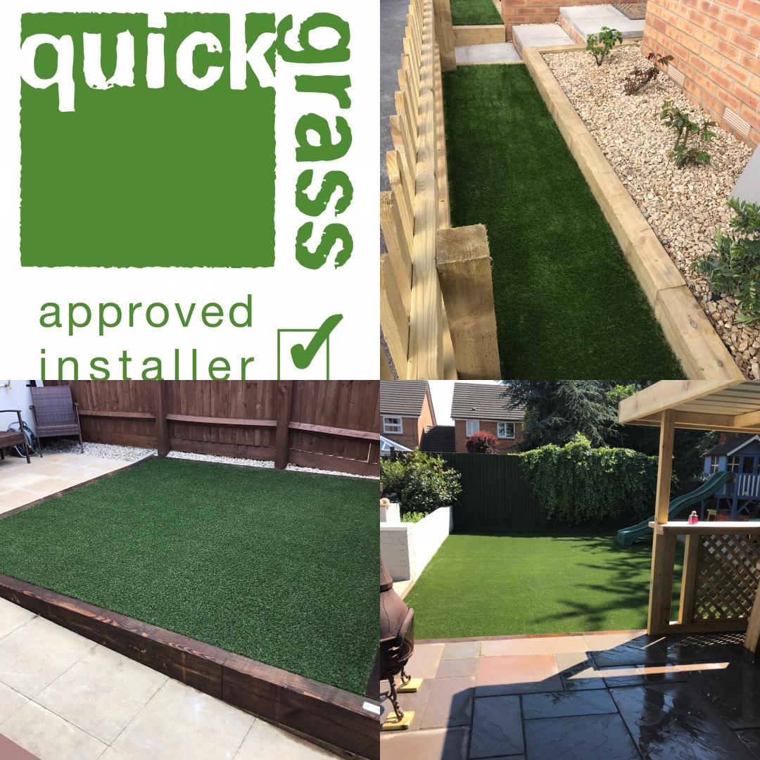 We are a QuickGrass approved installer. We are fully trained to install all types of grass but feel the QuickGrass products are the best. They have everything from basic to luxury at sensible prices.